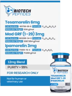 Tesamorelin &amp; CJC-1295 (Mod GRF 1-29) &amp; Ipamorelin Blend (12mg)
